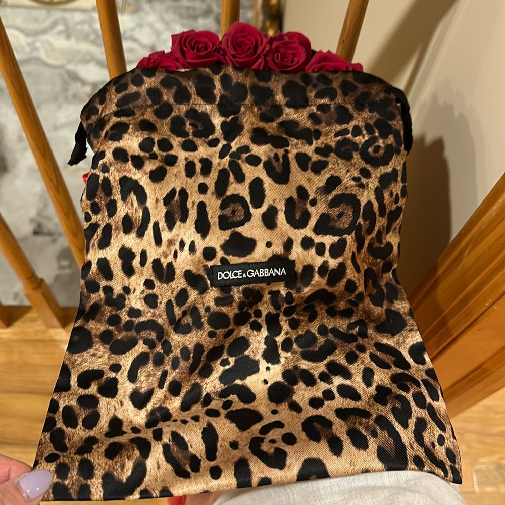 11x13 Dolce and Gabbana silk animal print Dust Bag